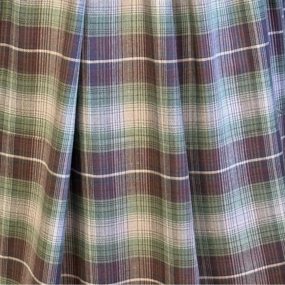 Plaid Maxi Skirt - Gray and Purple Plaid CIVIL WAR DAY CAMP SKIRT RE-ENACTMENT - Picture 9 of 11